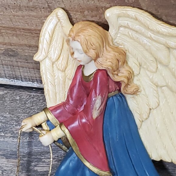 HOUSE OF LLOYD 1998 Vintage Resin Angel Seek Peace Wall / Door Frame Sitter - Picture 2 of 7